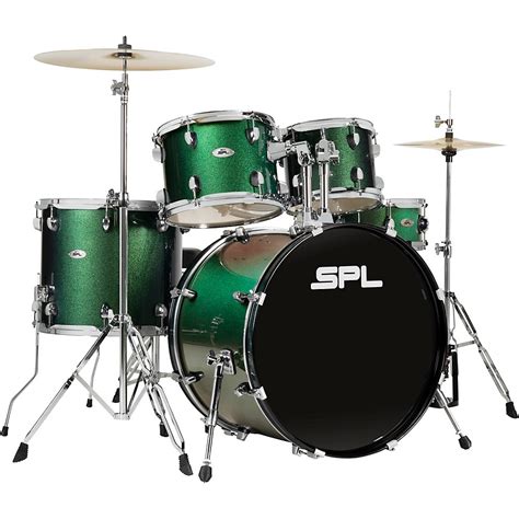 sound percussion labs unity ii  piece complete drum set pine green
