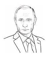 Putin Vladimir Coloring Cdr Zeichnung Vectorified Inkt Patriotic sketch template
