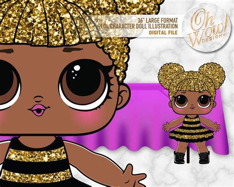 lol surprise doll queen bee large format character digital file