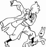 Tintin Milou Coloriage Disegnidacolorareonline Yugioh sketch template
