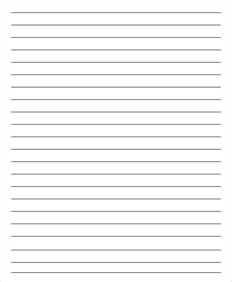 microsoft word lined paper template