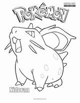 Nidoran sketch template