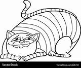 Fat Cat Coloring Cartoon Vector Tabby Cute Stock Illustration Sad Drawing Getdrawings Depositphotos Royalty Clipart sketch template