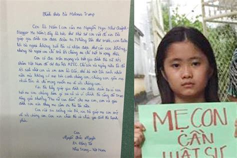 hải ngoại Điện báo con gái blogger mẹ nấm kêu cứu bà melania trump vietnam dissident s