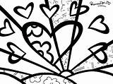 Britto Coloring Pages Romero Getcolorings Sheet sketch template