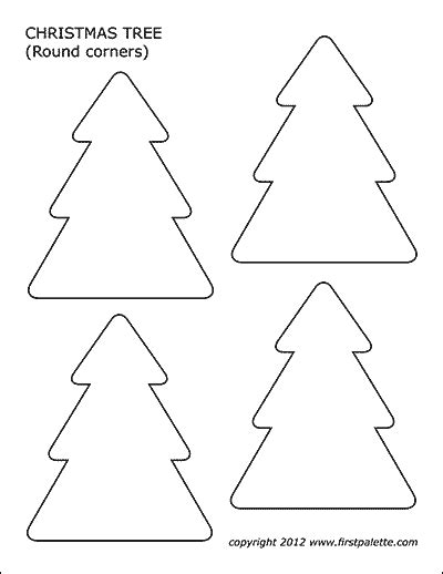 christmas tree ornaments  printable templates coloring pages