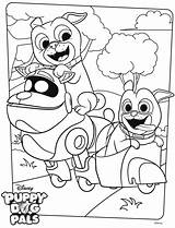 Bingo Rolly Kolorowanki Puppy Pals Dog Arf Akcji Dzieci Dla Ausmalbilder Malvorlage sketch template
