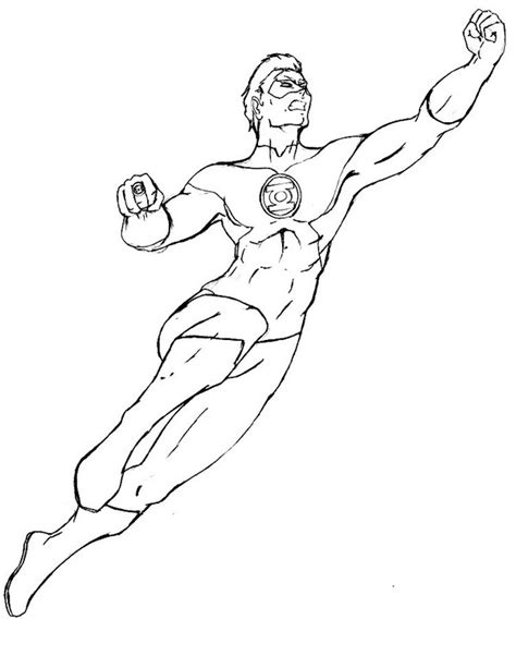 printable coloring pages green lantern