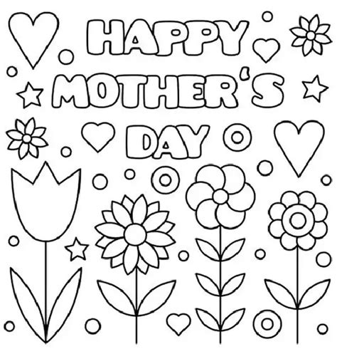 mothers day coloring pages worksheet activities  kids lupongovph