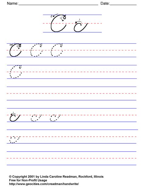 script handwriting worksheets hand writing