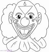Coloring Pages Clown Face Scary Evil Creepy Drawing Printable Clowns Color Getcolorings Drawings Print Head Sc Getdrawings Paintingvalley sketch template