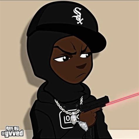 pgf nuk boondock   swag cartoon anime rapper black cartoon characters