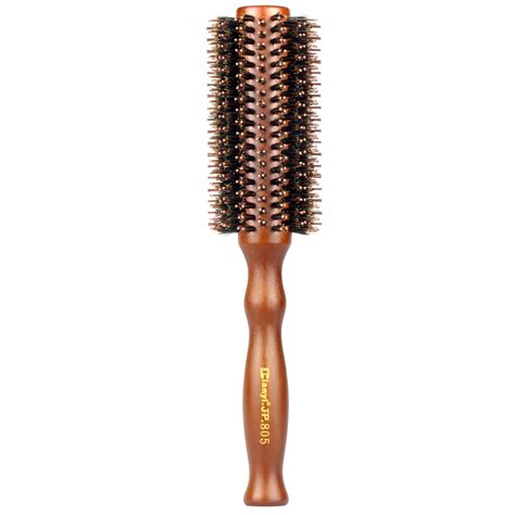 natural boar bristles hair  brush  wood handleroll comb ruled