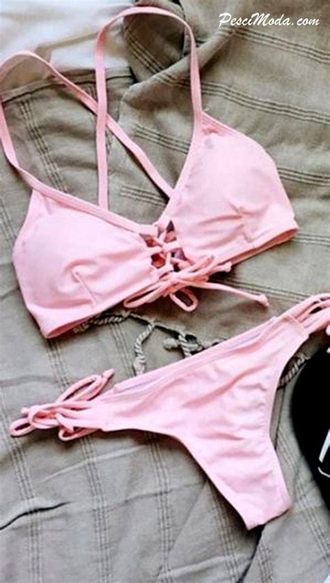 14 99 Cute Summer Wear Pink Bikini Set For Women Teens
