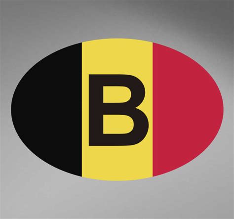 auto sticker belgie landvlag tenstickers