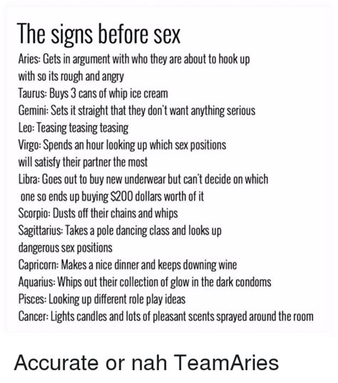 the signs before sex aries gets in argument with who they