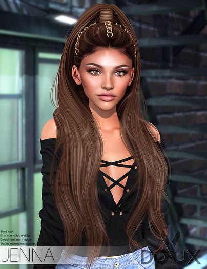 Second Life Marketplace Doux Jenna Hairstyle [blogger Pack]
