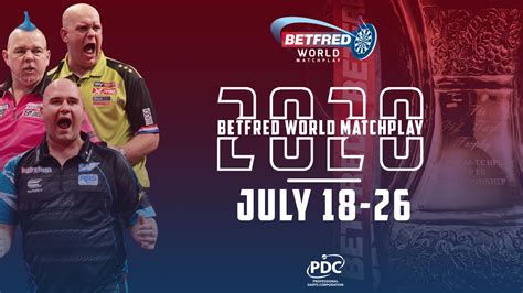 betfred world matchplay   place  closed doors pdc