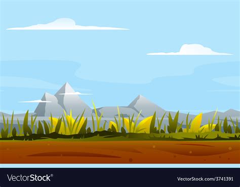 nature game background landscape royalty vector image