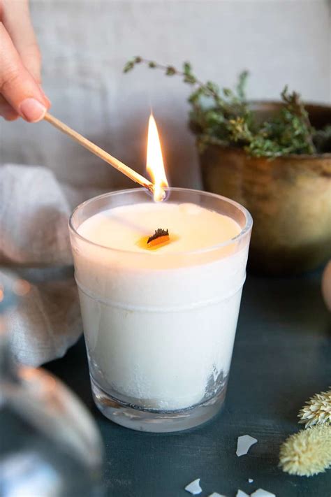 home extra cozy  diy wood wick candles  glow
