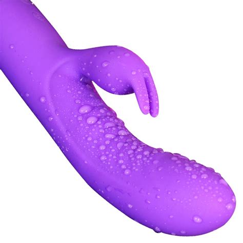 purple silicone sex electric usb charger passion wave rabbit vibrator