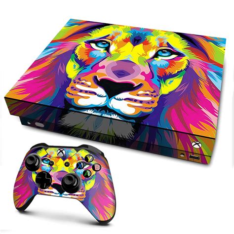 skins decal vinyl wrap  xbox   console decal stickers skins cover colorful lion