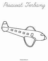 Coloring Pesawat Terbang Cursive Favorites Login Add sketch template