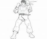 Coloring Pages Ryu Fighter Street Template sketch template