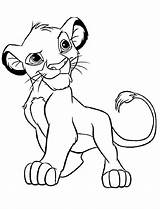 Simba Coloring Pages Lion King Disney Standing Colouring Printable Cute Cartoon Drawings Kids Colornimbus Color Sheets Animal Baby Books Characters sketch template