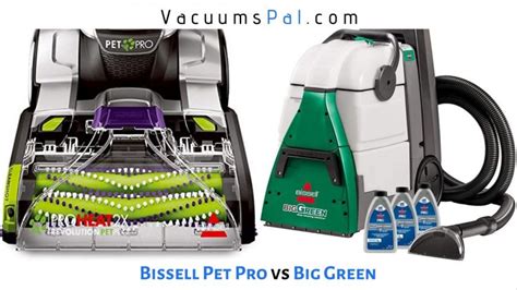 bissell proheat  revolution pet pro  big green vacuums pal