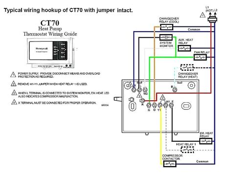 wire  honeywell rthwf heat pump step  step wiring diagram guide