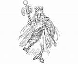 Icarus Kid Palutena Coloring Pages Character Printable Another sketch template