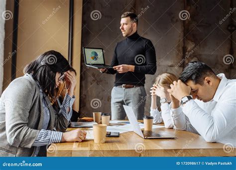 bad performance   reporting period stock image image  indoors office