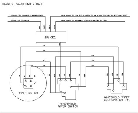 rear wiper motor wiring diagram