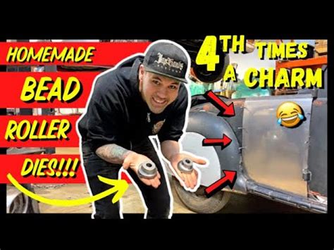 homemade bead roller dies english wheeling   crown youtube