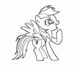 Coloring Little Rainbow Pony Pages Halloween Dash Print Popular Library Clipart Coloringhome Line sketch template