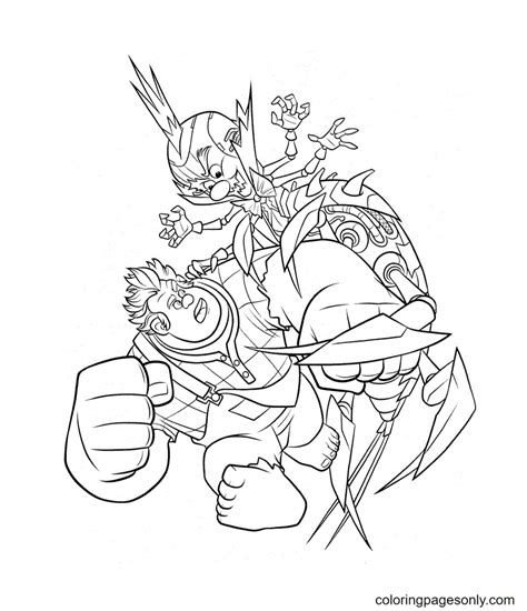 laab king candy  ralph coloring pages wreck  ralph coloring pages