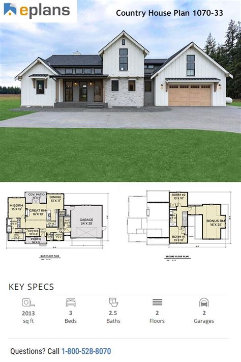 country style house plan  beds  baths  sqft plan     country style