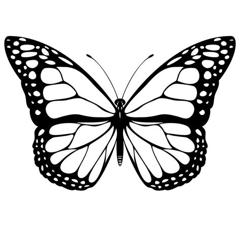 printable butterfly coloring pages  kids butterfly clip art