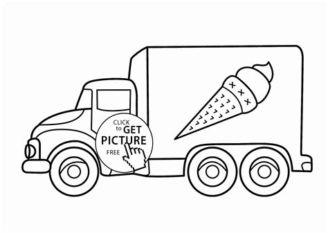 transportation coloring pages  toddlers   ice cream coloring