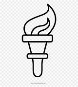 Antorcha Torch Torcia Libertad Pinclipart Pikpng Stampare sketch template