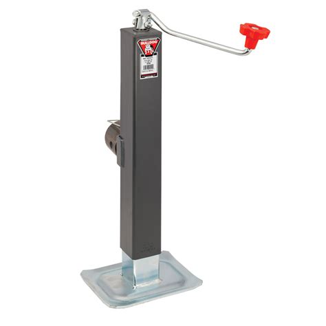 bulldog  square trailer jack side mount  lbs support capacity topwind weld