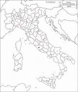 Italia Italy Cartina Muta Regioni Maps Map Blank Regions Outline Toscana Italie Carte Reproduced Cities sketch template