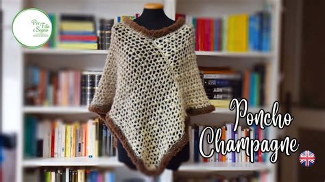 how to crochet an easy poncho with two rectangles youtube