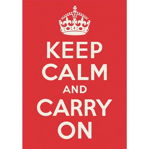 keep calm and carry on poster