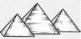 Pyramid Giza Pyramids Egyptian Triangle Pngegg sketch template