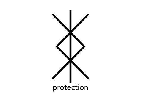 norse symbol  protection nordic viking bind rune magic script tattoo mystical logo sign