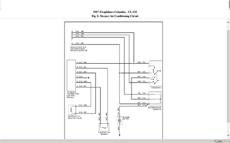 freightliner cascadia  wiring diagram pin    front ac control unit