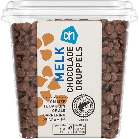 ah melk chocolade druppels reserveren albert heijn