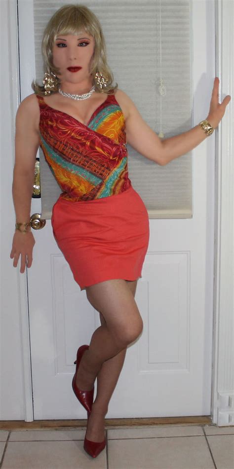 Kathy Leigh Orange Mini Skirt With Tankini Top Well